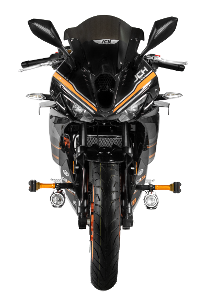 Moto Pistera RAPTOR R1 posición frontal