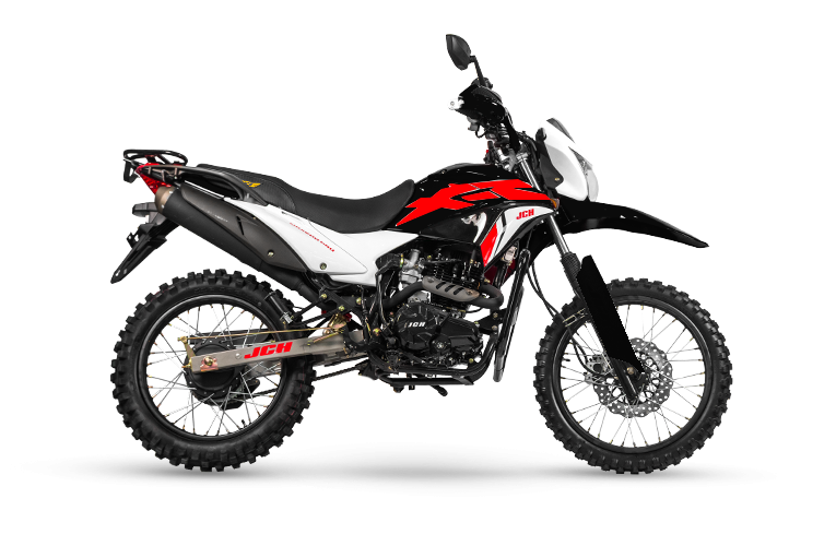 Moto todo terreno MRX 200 PRO color negro y rojo