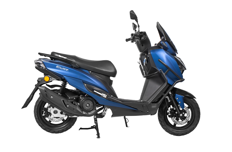 Moto Urbana ENJOY 150 color negro azul