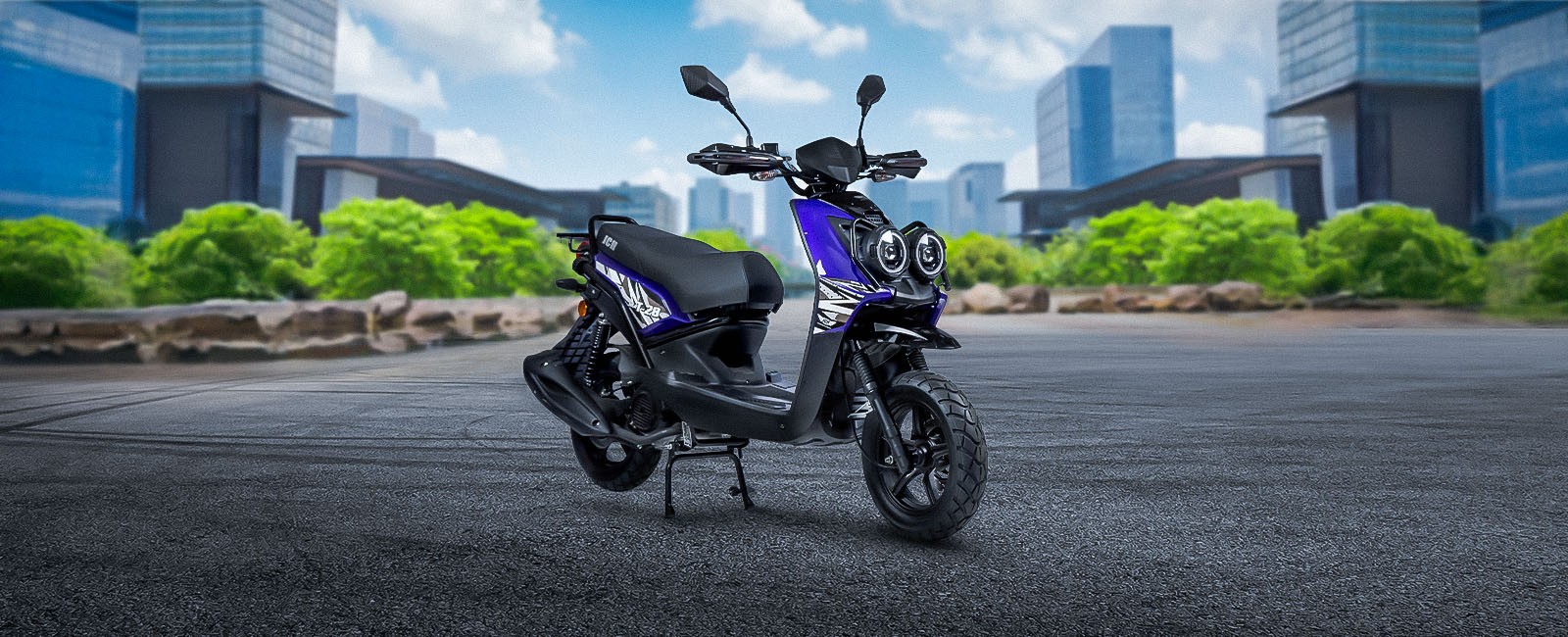 Moto Scooter T-28 JCH 150 en la pista