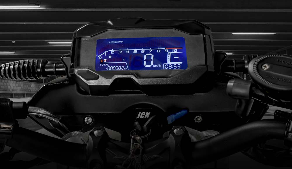 Tablero de la moto urbana MT 200