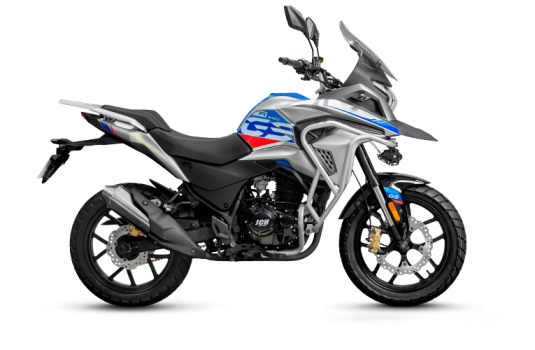 Moto Todo Terreno NEW GS 250 Color plomo con azul