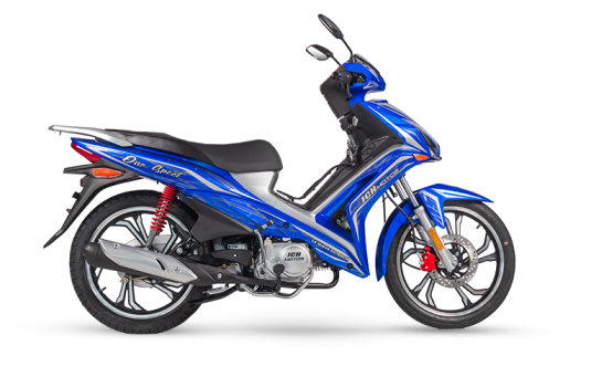 Moto Cub ONE 125 de color azul con negro